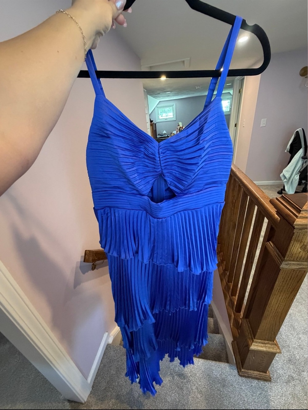 Abercrombie silk dress royal blue brand new - Picture 2 of 3
